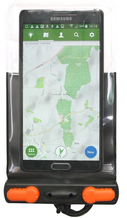Aquapac waterdicht telefoonhoesje zwart