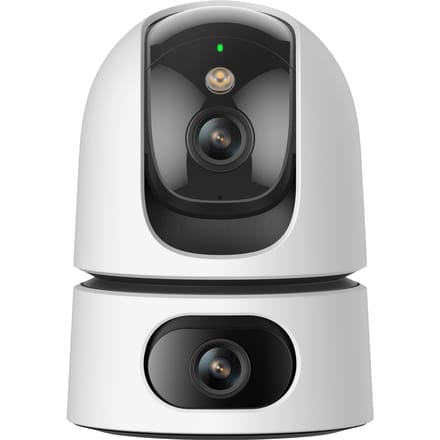 Imou Ranger Dual 10MP - Beveiligingscamera - Wit - Beveiligingscamera Binnen - Camera Met Dubbele Lens 2x 5MP - Slim Kleurennachtzicht - 360° Dekking Door Verstelbare Dubbele Lens - Persoons- En Huisdierendetectie - Abnormale Geluidsdetectie