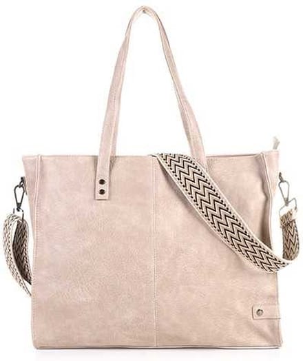 Naturel shopper Oss | schoudertas | verstelbare schouderband | schouderband | shopper | modetrends | Imdutch |