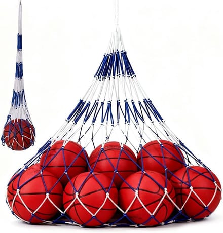 Grote Net Bal Tas voor Voetbal, Basketbal en Volleybal - Duurzaam Draagnet