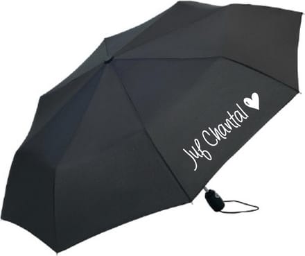 Paraplu juf met eigen naam-Gepersonaliseerd cadeau voor Juffendag-Black