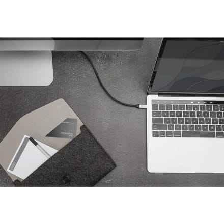 Digitus DB-300220-010-S USB-kabel USB 3.2 Gen1 USB-C, USB-C stekker 1.00 m Zwart Flexibel, Afgeschermd, Met USB
