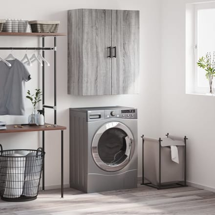 vidaXL Bovenkast 69,5x34x90 cm grijs sonoma eikenkleurig