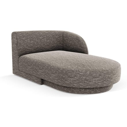 Chaise longue Miley rechts chenille | Micadoni Limited Edition