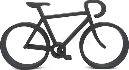 Wielrenfiets - fietsdecoratie - zwart - 22 cm breed