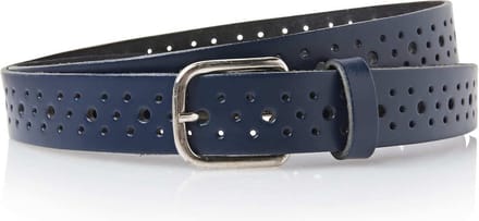 Timbelt Leren Gaatjes Riem Blauw | Maat One Size Fits All