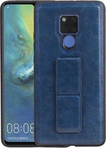Grip Stand Hardcase Backcover voor Huawei Mate 20 X Blauw