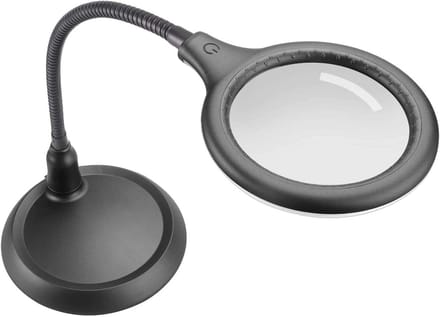 LED Vergrootglas met Klem en Flexibele Hals - USB Verlichting voor Lezen en Hobby