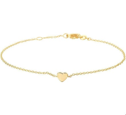 Huiscollectie Armband Goud Hart 1,1 mm 17 - 18,5 cm