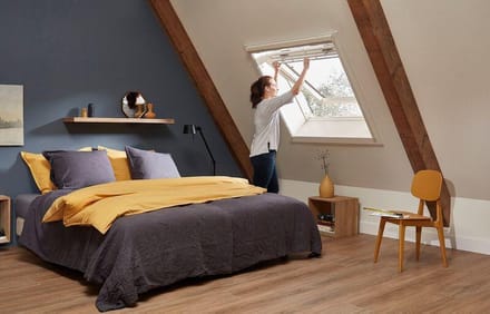Hamstra Plus rolhor, vliegengordijn voor Dakraam wit 78x155cm