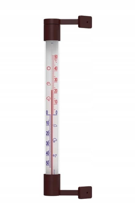 Browin - Raamthermometer - 22cm - Bronskleurig - Zelfklevend