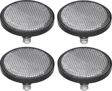 ProPlus Reflector - set 4x - wit - boutbevestiging - 60mm - M5 bout - rond