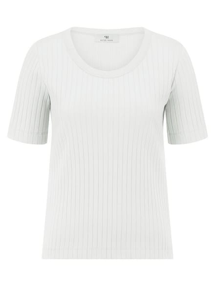 Shirt ronde hals Van Peter Hahn wit