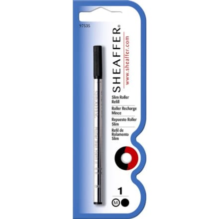 Rollerpenvulling sheaffer slim medium zwart Blister