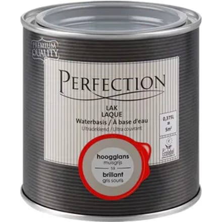 Perfection Lak Ultradekkend - Hoogglans - Muisgrijs - 375ml