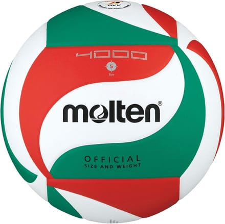 Officiële Volleybal Maat 5 Synthetisch Leer Wit Groen Rood