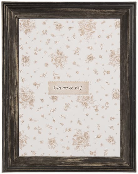Clayre & Eef Fotolijst 15x20 cm Zwart MDF