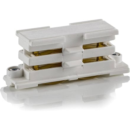 GLOBAL Lineaire connector voor HV-stroomrail Noa, wit