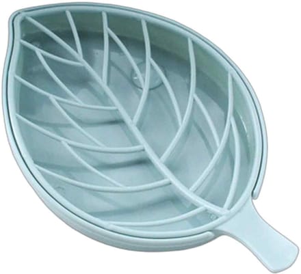 Cuhostki 1x Zeephouder - Zeepbakje - Badkamer Accessoire - Blauw - PVC - Waterafvoer