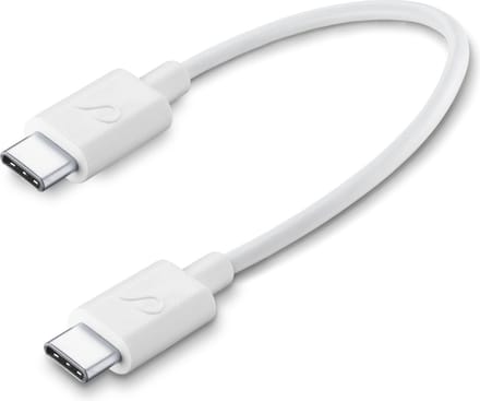 Cellularline - Datakabel, usb-c to usb-c (15 cm), wit