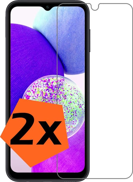Screenprotector - 2 Stuks - Geschikt voor Samsung Galaxy A14 - Extra Sterk - Gehard Glas - Beschermglas - Tempered Glass - Screen Protector