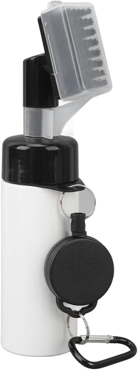 Stripe golfborstel met waterreservoir 150 ml en uittrekkoord
