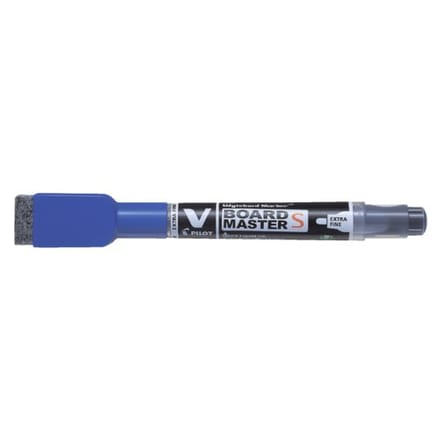 Whiteboardmarker Pilot met wisser rond extra fijn blauw