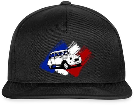 Citroën 2CV Model Franse Vlag Snapback cap