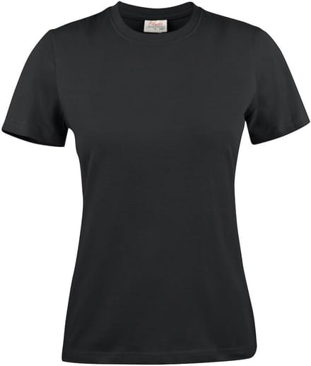 Printer HEAVY T-SHIRT LADY 2264014 - Zwart - XXL