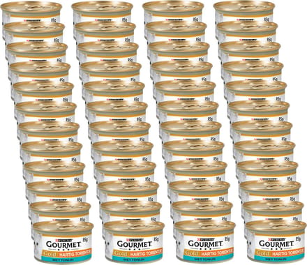 Gourmet Gold Hartig Torentje 85 g - Kattenvoer - 48 x Tonijn