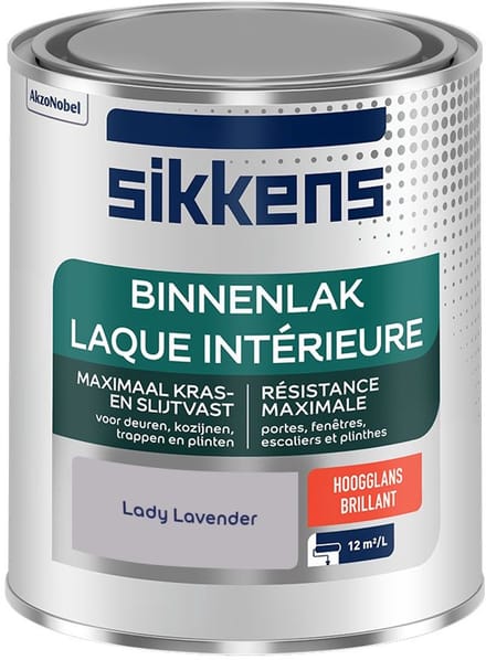 Sikkens - Binnenlak Hoogglans - Lady Lavender - Mengverf - 750 Ml