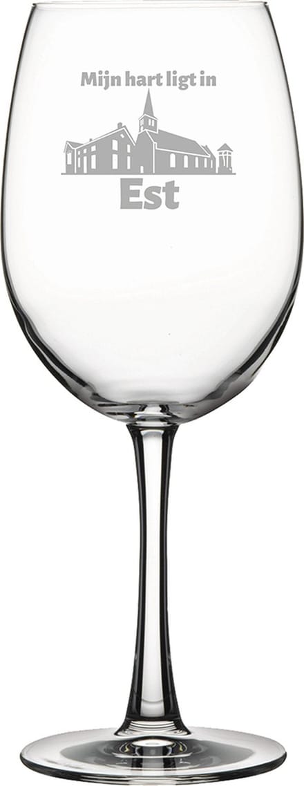Gegraveerde Rode wijnglas 46cl Est