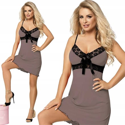 DKaren Cassidy | nachthemd voor dames | viscose | cappuccino | M