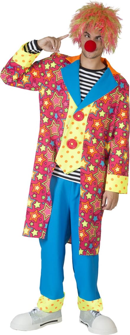 Gekke Kleurige Clown Caramba - Man