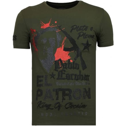 Local Fanatic El patron pablo rhinestone t-shirt