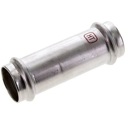 Perskoppeling - 28mm Persmof - RVS Lang