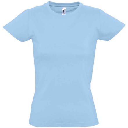 SOLS Dames/Dames Imperial T-shirt (Hemelsblauw)