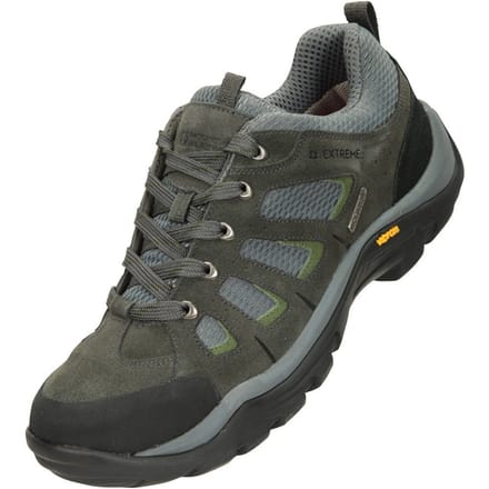 Mountain Warehouse Heren Field Extreme Suede Waterdichte Wandelschoenen (Grijs)
