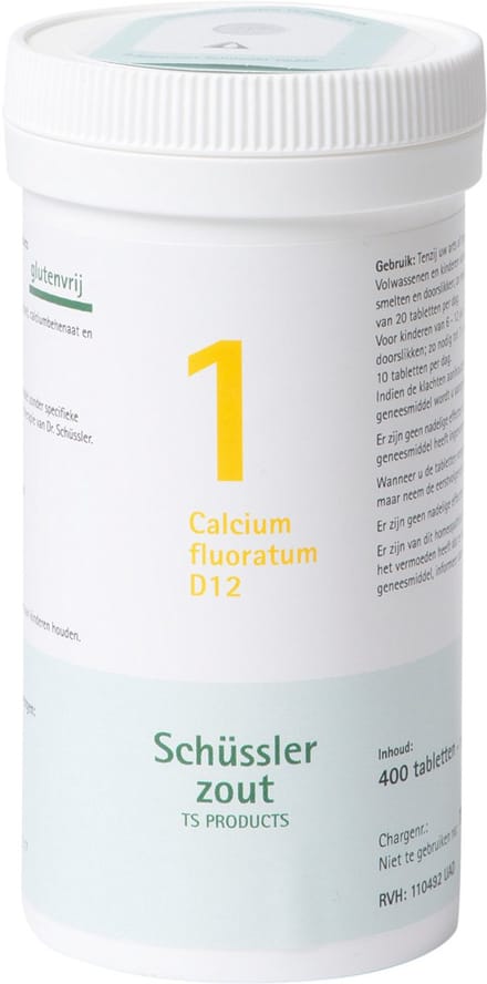 Pfluger Schussler Zout nr 1 Calcium Fluoratum D12 - 1 x 400 tabletten