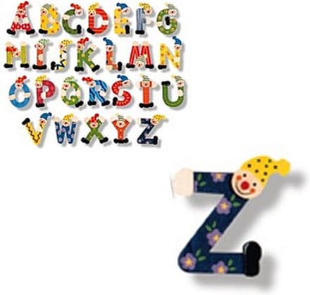 Houten naam letter clown, Z