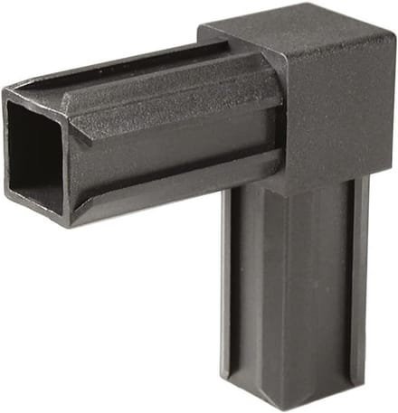 XD-buisverbinder - Connector - Frameconstructies Maken - Eenvoudig In elkaar - 8 x 8 x 3 cm - zwart