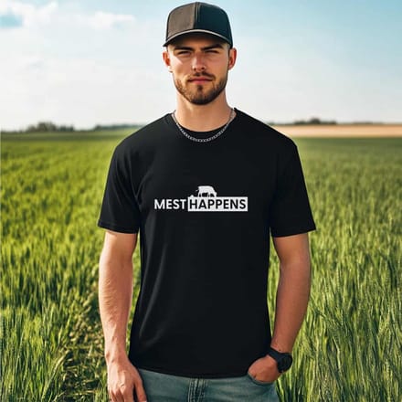 AGRIFANS® Mest Happens - Heren T-shirt - M