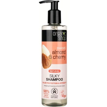 Organic Shop Shampoo Kleurbescherming en -intensiteit Amandel en Kers 280 ml