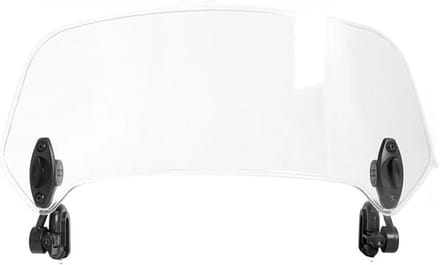 Motorfiets Windscherm - Winddeflector Spoiler - Comfortabeler Rijden - Verstelbare Klem-Op - Big Size - Zwart