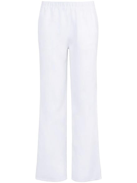Comfortbroek pasvorm Cornelia 100% linnen Van Peter Hahn wit
