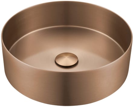 Saniclass ONE Waskom - 36x36x11cm - RVS - Geborsteld koper