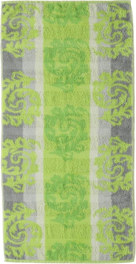Cawo Cashmere Jacquard Handdoek - Kiwi 50x100