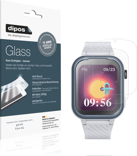 dipos – 2x Matte Pantserfolie geschikt voor garett Essa 4G | 9H Screenprotector
