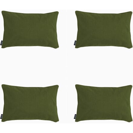 Madison - Sierkussen Moss green canvas eco+ - Ca. 30x50 cm - Set van 4