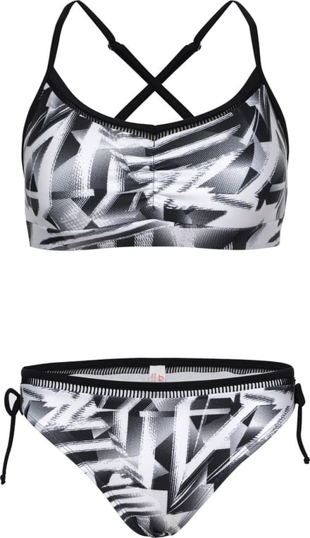 Bikini classic met kant detail - Zwart wit 140-146
